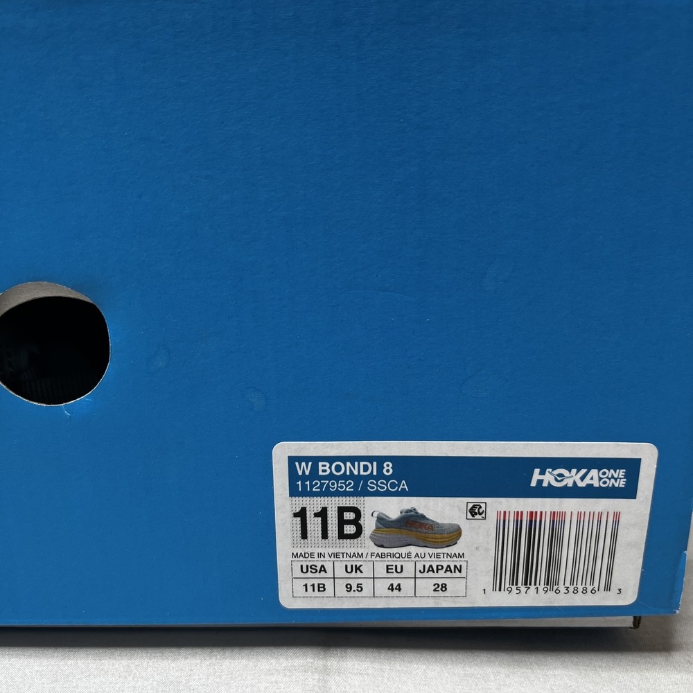 HOKA Bondi 8 Shoes Womens 11B / Men's 10B Cushioned Running Walking Trainers - Picture 4 of 15